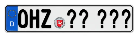 Wunschkennzeichen Osterholz reservieren