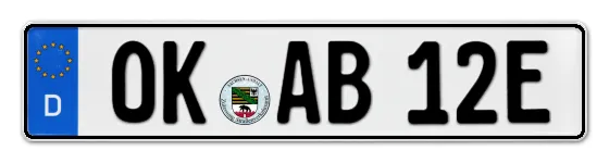 E-Kennzeichen OhreKreis online bestellen