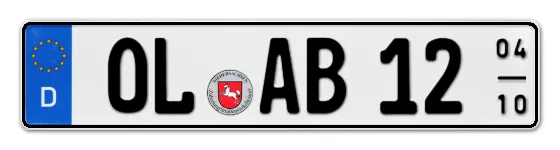 Saisonkennzeichen OL für OLdenburg als Wunschkennzeichen online bestellen