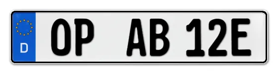 E-Kennzeichen OPladen online bestellen