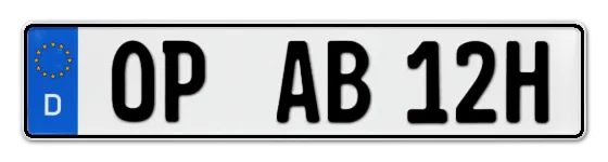 H-Kennzeichen OP online bestellen