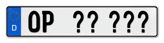 Wunschkennzeichen Opladen reservieren