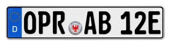 E-Kennzeichen OstPrignitz, Ruppin online bestellen