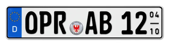 Saisonkennzeichen OstPrignitz, Ruppin Saisonkennzeichen OPR für OstPrignitz, Ruppin online bestellen