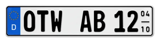 Saisonkennzeichen OTW für OTtWeiler online bestellen