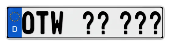 Wunschkennzeichen Ottweiler reservieren