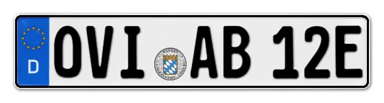 E-Kennzeichen OberVIechtach online bestellen