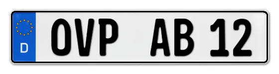 Autokennzeichen OstVorPommern
