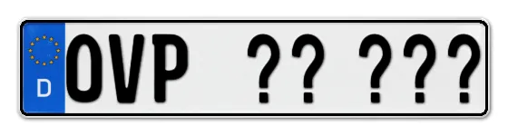 Wunschkennzeichen Ostvorpommern reservieren