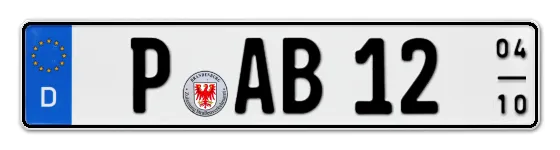 Saisonkennzeichen P für Potsdam online bestellen