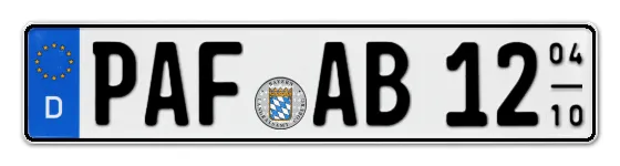 Saisonkennzeichen PfAFfenhofen als Wunschkennzeichen Saisonkennzeichen PAF für PfAFfenhofen als Wunschkennzeichen online bestellen