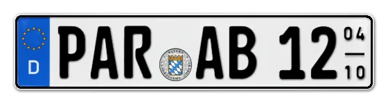 Saisonkennzeichen PAR für PARsberg als Wunschkennzeichen online bestellen