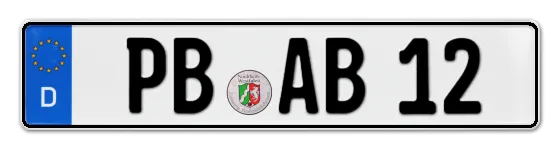 Autokennzeichen PaderBorn