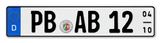 Saisonkennzeichen PB für PaderBorn online bestellen