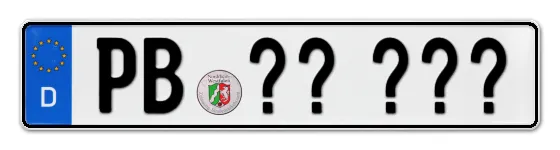 Wunschkennzeichen Paderborn reservieren