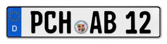 Kennzeichen ParCHim bestellen