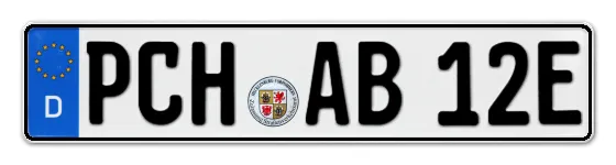 E-Kennzeichen ParCHim als Wunschkennzeichen online reservieren