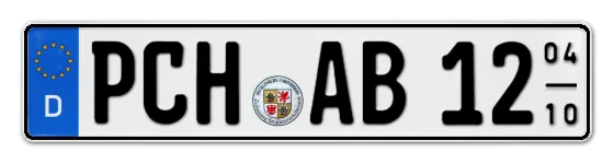 Saisonkennzeichen PCH für ParCHim als Wunschkennzeichen online bestellen