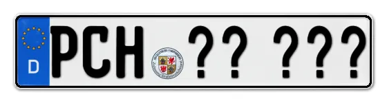 Wunschkennzeichen Parchim reservieren