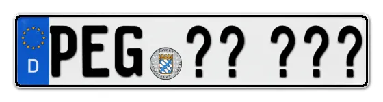 Wunschkennzeichen Pegnitz reservieren
