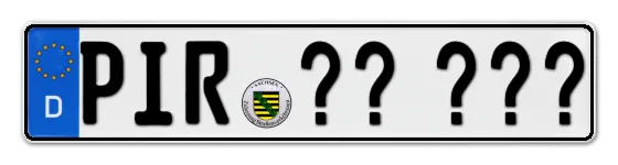 Wunschkennzeichen Pirna reservieren