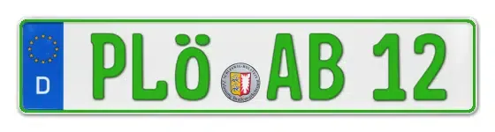 Grüne Kennzeichen PLÖ online bestellen