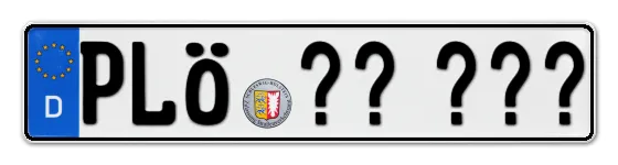 Wunschkennzeichen PlÖn reservieren