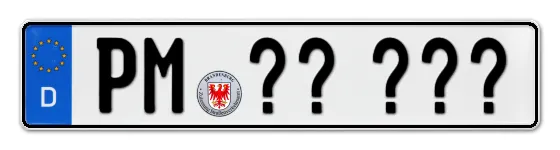 Wunschkennzeichen Potsdam,-mittelmark reservieren