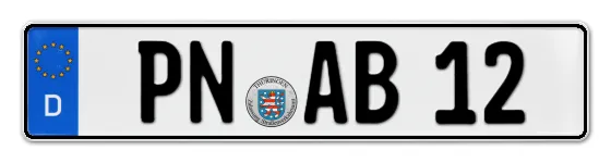 Autokennzeichen PößNeck