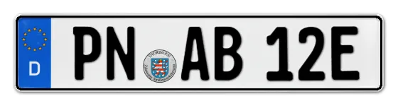 E-Kennzeichen PößNeck online bestellen