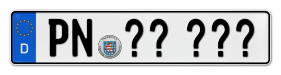 Wunschkennzeichen Pössneck reservieren