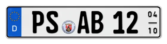 Saisonkennzeichen PS für PirmaSens online bestellen