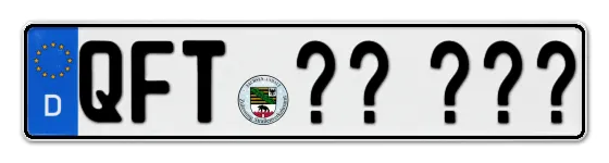 Wunschkennzeichen Querfurt reservieren