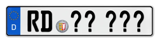 Wunschkennzeichen Rendsburg reservieren