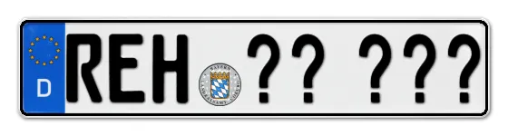 WunschKennzeichen Rehau Wunschkennzeichen Rehau reservieren