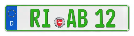 Grüne Kennzeichen RI online bestellen