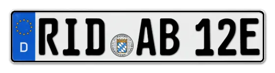 E-Kennzeichen RIeDenburg online bestellen