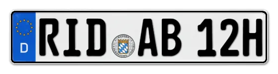 H-Kennzeichen RID online bestellen