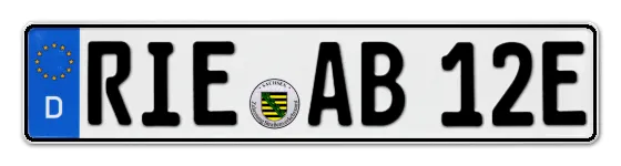 E-Kennzeichen RIEsa als Wunschkennzeichen online reservieren
