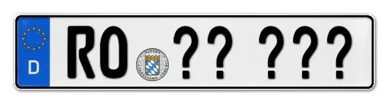 WunschKennzeichen Rosenheim Wunschkennzeichen Rosenheim reservieren