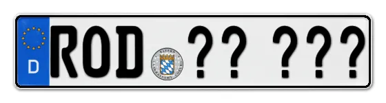 WunschKennzeichen Roding Wunschkennzeichen Roding reservieren