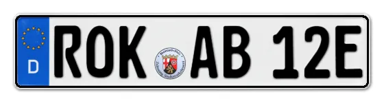 E-Kennzeichen ROcKenhausen als Wunschkennzeichen online reservieren