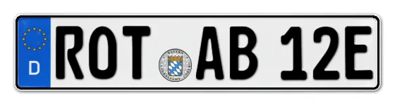 E-Kennzeichen ROthenburg ob der Tauber online bestellen