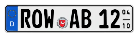Saisonkennzeichen ROW für ROtenburg (Wümme) online bestellen