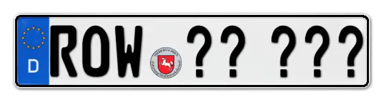Wunschkennzeichen Rotenburg--wümme reservieren
