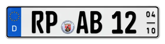 Saisonkennzeichen RP für Rhein-Pfalz online bestellen