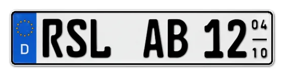 Saisonkennzeichen RSL für RosSLau online bestellen