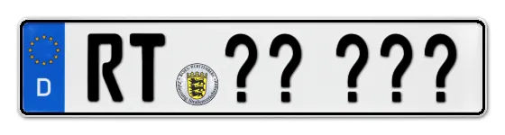 Wunschkennzeichen Reutlingen reservieren