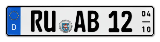 Saisonkennzeichen RUdolstadt Saisonkennzeichen RU für RUdolstadt online bestellen