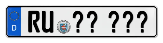 WunschKennzeichen Rudolstadt Wunschkennzeichen Rudolstadt reservieren